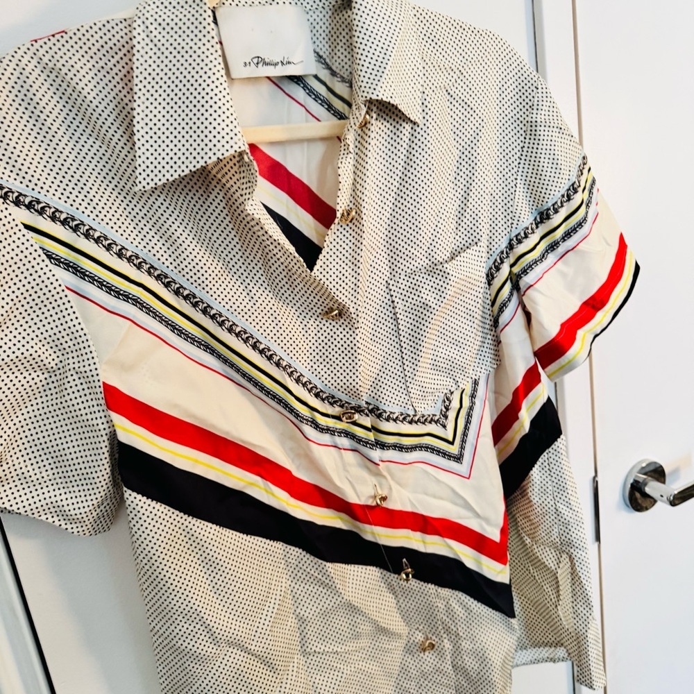3.1 PHILLIP LIM Liberty Silk Camp Shirt - Picture 4 of 7